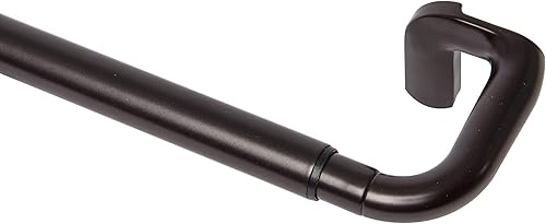 Miniatura 5 de Umbra Twilight - Barra de cortina doble negra para ventana, barra de cortina doble ajustable envolvente, de 28 a 48 pulgadas, barra de cortina,