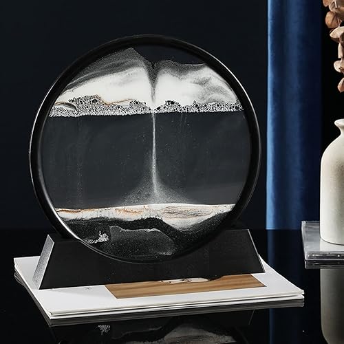 Miniatura 6 de Arte de arena móvil 3D de mar profundo, mesa de arte cinético relajante para decorar cualquier hogar, escritorio de oficina, chimenea, estantería,