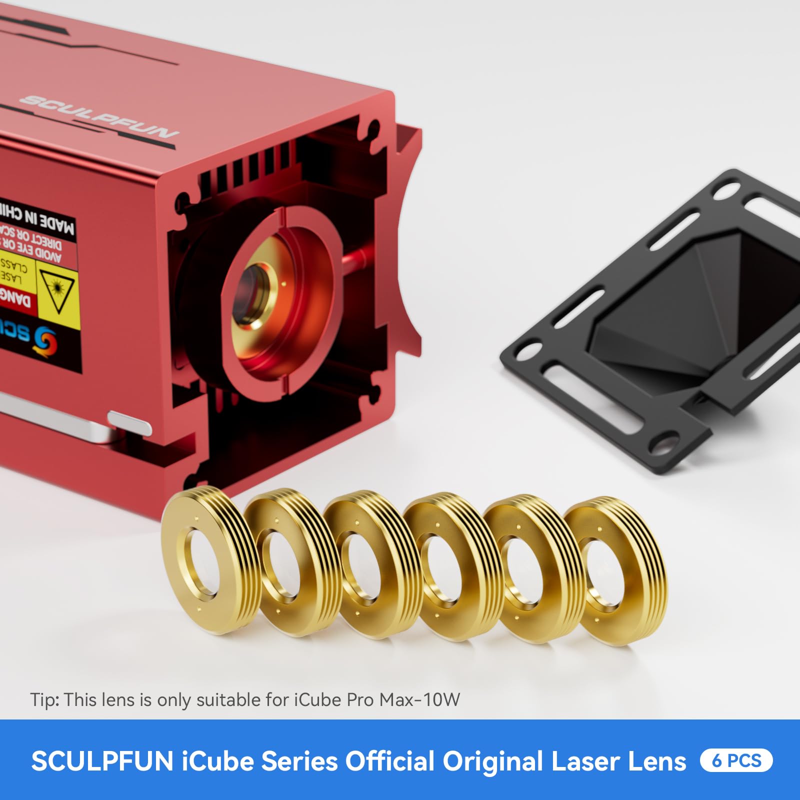 SCULPFUN iCube Pro 5W Mini Gravador a Laser, Máquina de Gravação e Corte a Laser com Alarme de