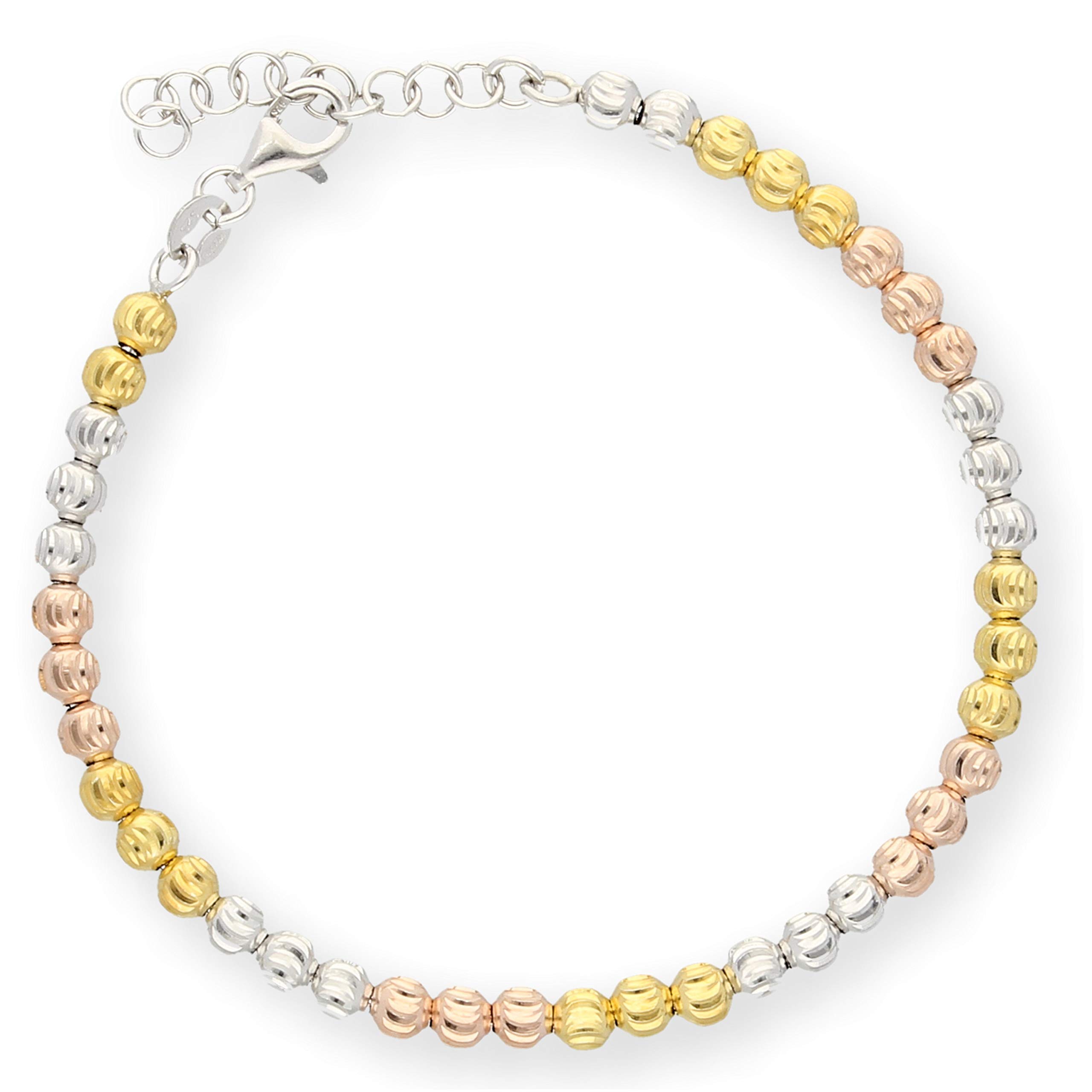LILLY MARIE Braccialetto Chic In Argento Sterling Placcato Oro Rosa E Oro Giallo Con Marchio Di Autenticità