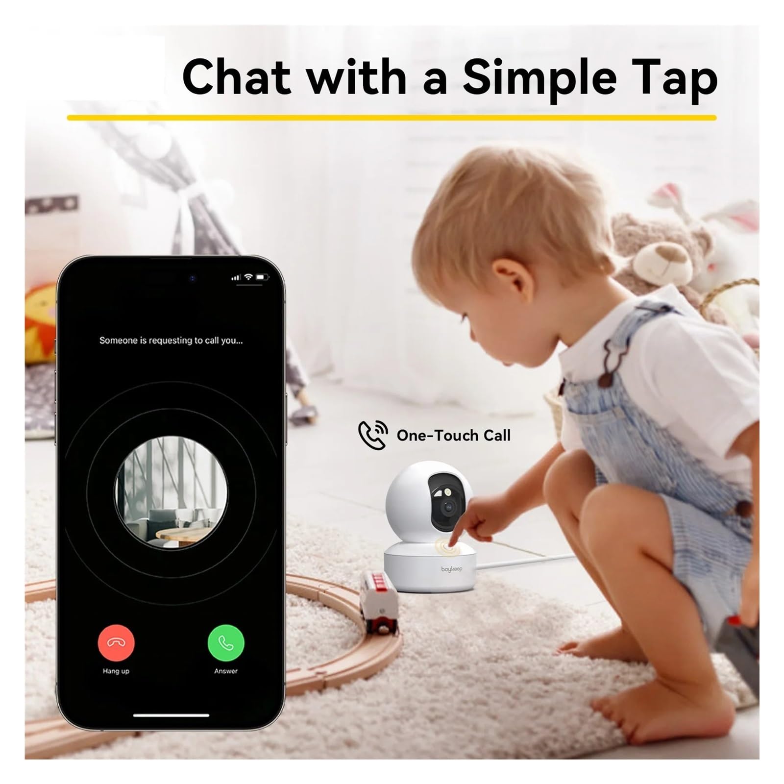 Caméra PTZ WiFi Double Bande intérieure for bébé