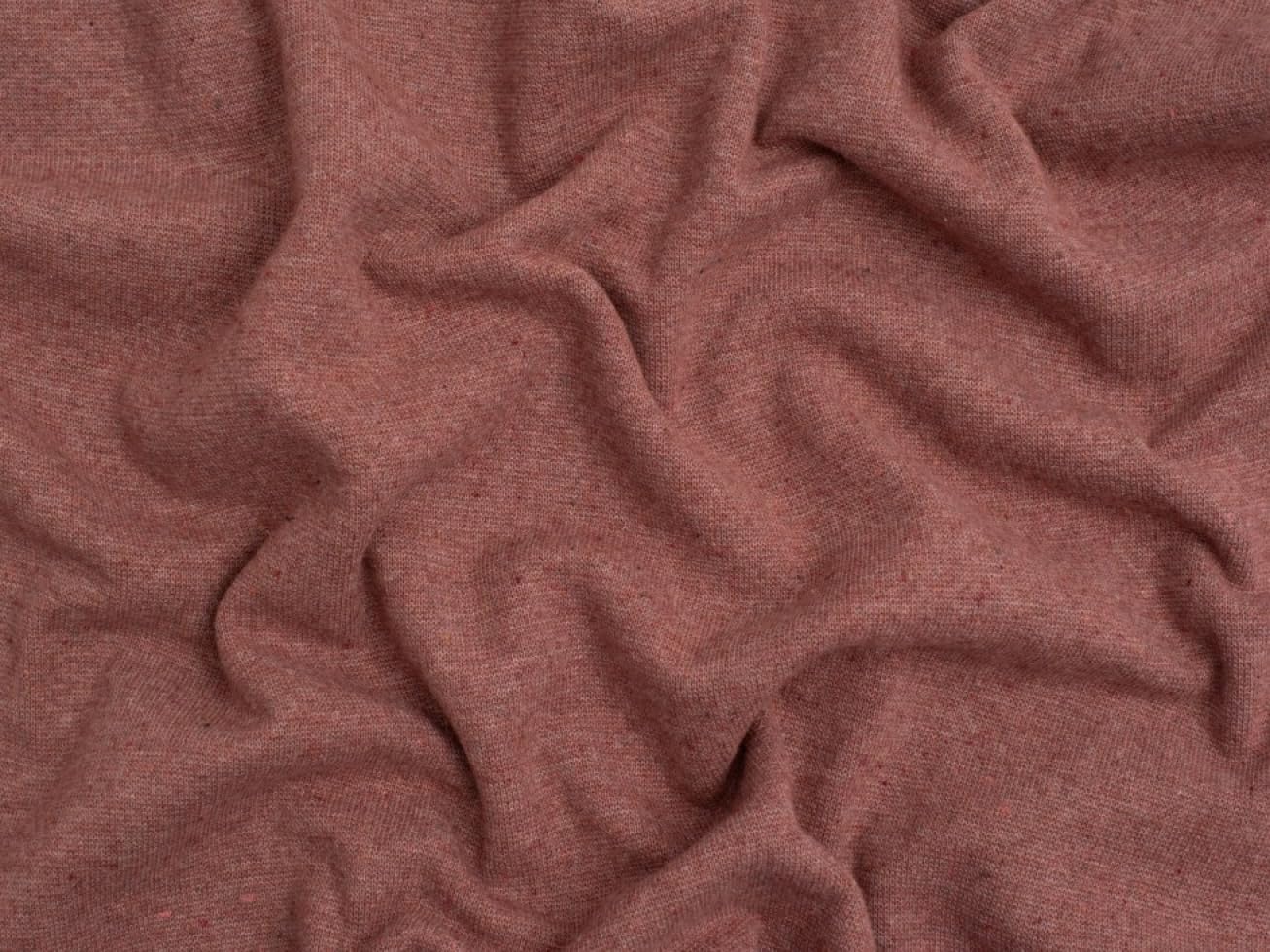 Plain Print Recycled Tubular Rib Stretch Knit Dress Fabric Old Pink - per metre