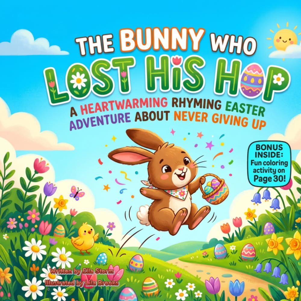 The Bunny Who Lost His Hop: A Funny Rhyming Easter Picture Book About Confidence, Persistence, and Trying Again