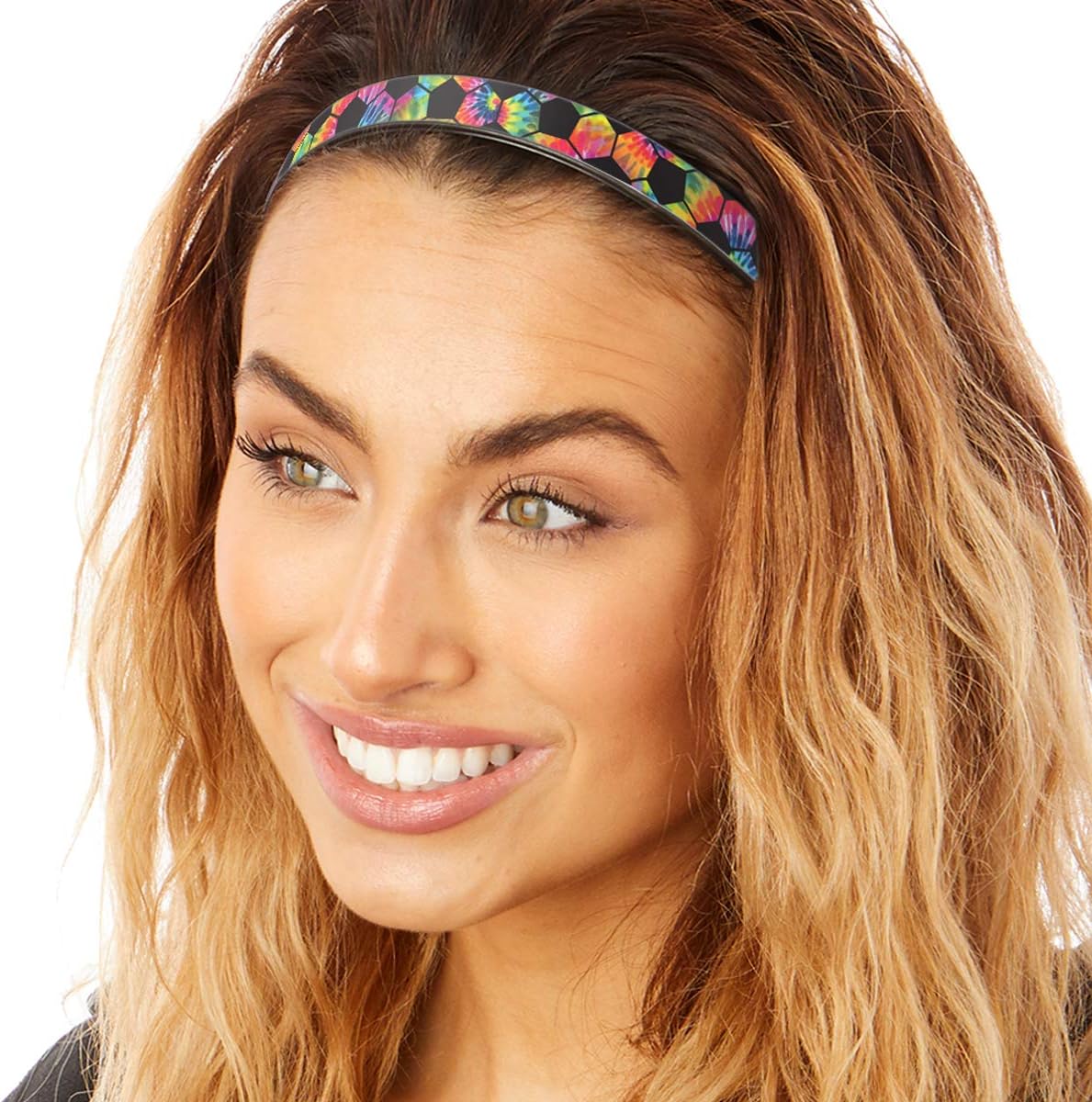 Hipsy Blades Adjustable & Flexible No Slip Soccer Sports Headbands for Women Girls & Teens