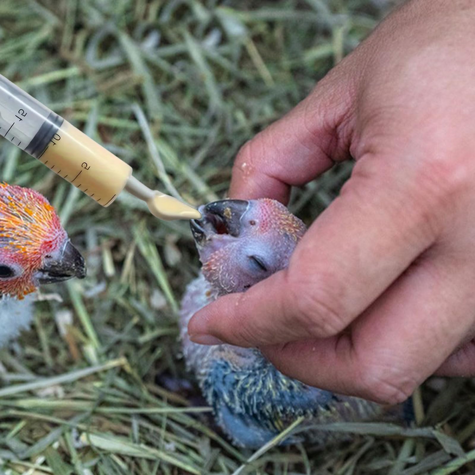 Suxgumoe Baby Bird Parrot - Siringa per l'alimentazione di uccelli e pappagalli, siringa per l'alimentazione di uccelli da latte, pappagalli