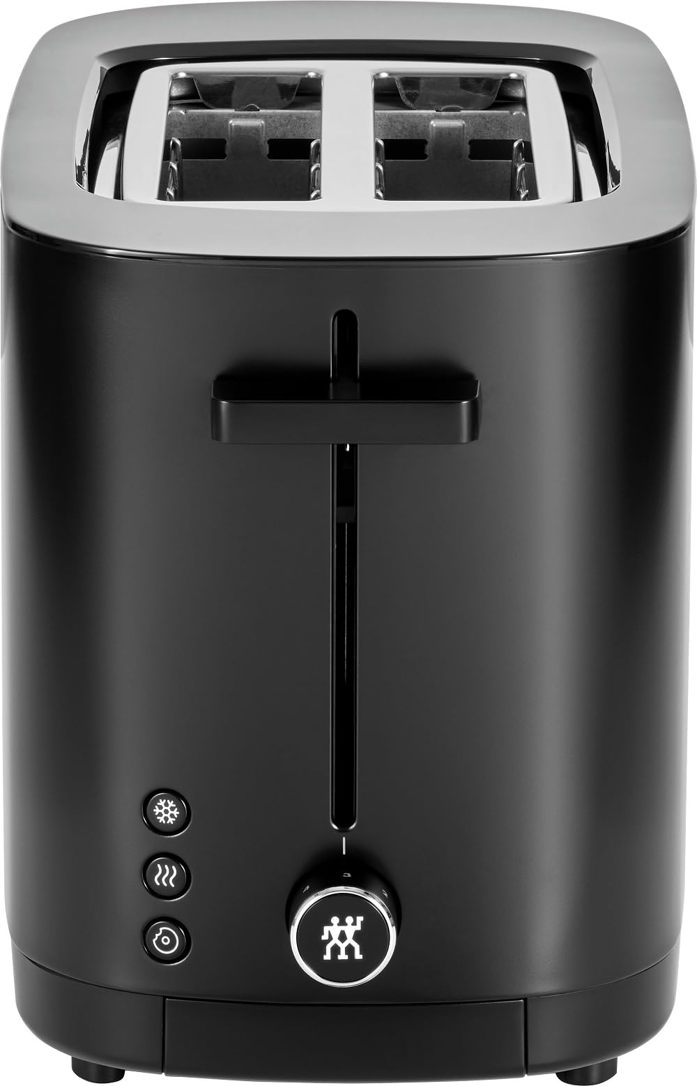 ZWILLING Enfinigy, tostapane con 3 programmi automatici, 7 gradi di doratura e funzione di spegnimento, 2 fessure corte per 2 fette, con inserto per panini, nero
