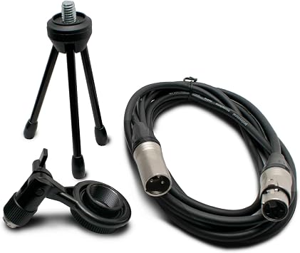 Vault VCM Studio Condenser Microphone with Tripod, XLR Cable, and Shock Mount