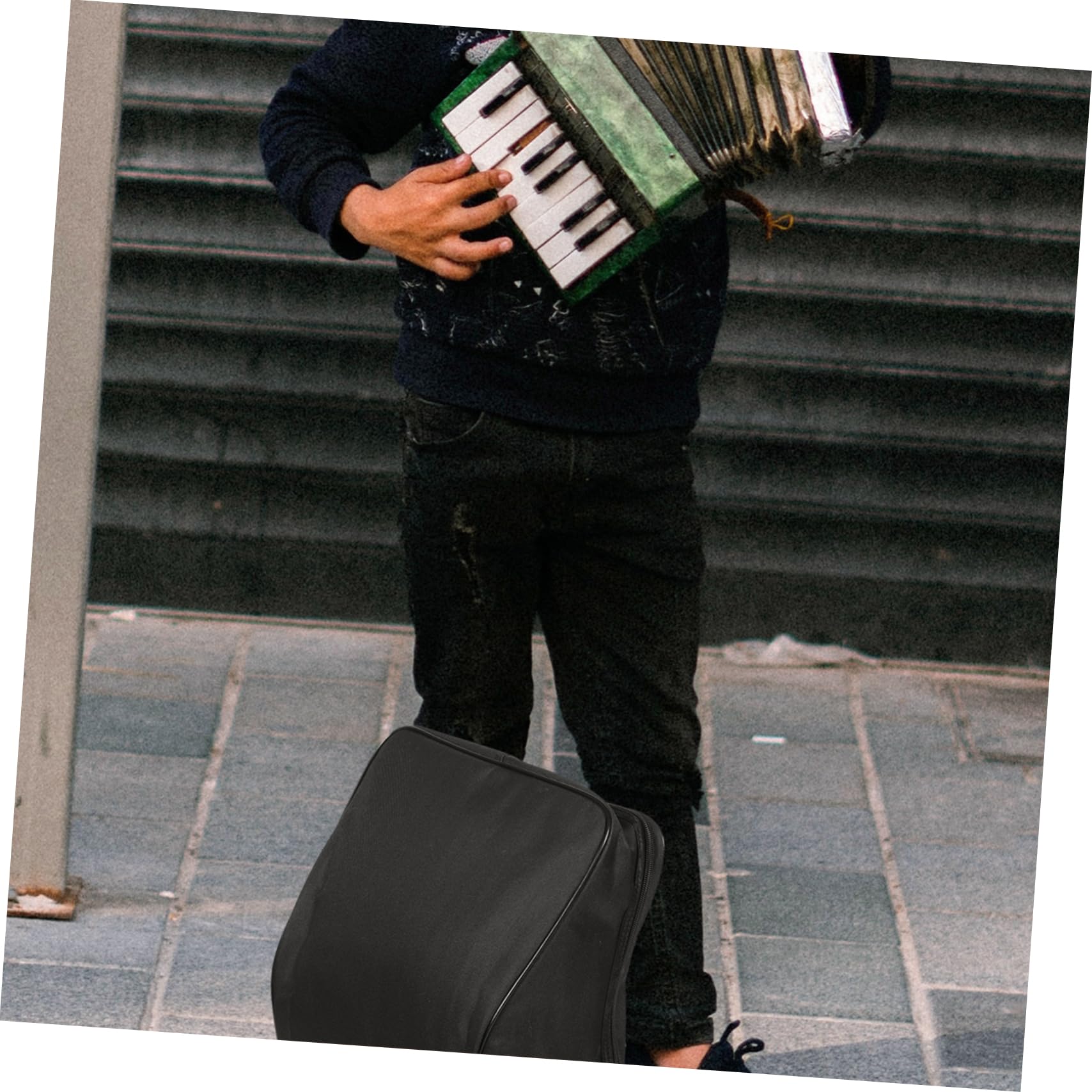 Ciieeo De Rangement Pour Accordéon 8 Basses En Oxford Avec Bandoulière Réglable De Transport Pratique Pour Concert Studio École Protection Contre Poussière