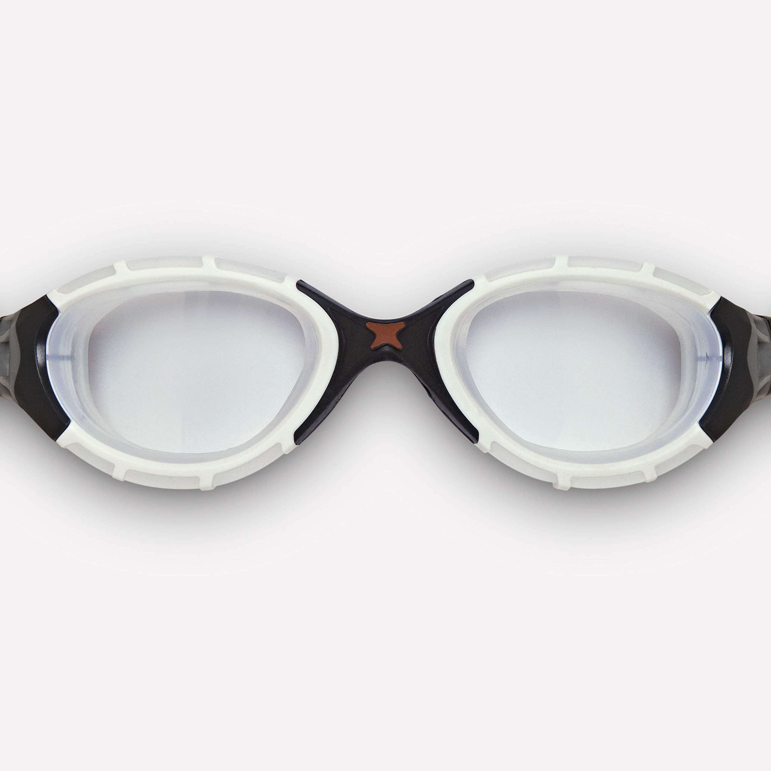 Zoggs Predator Flex Lunettes de Natation Unisex, Blanc/Noir/Transparent, Regular