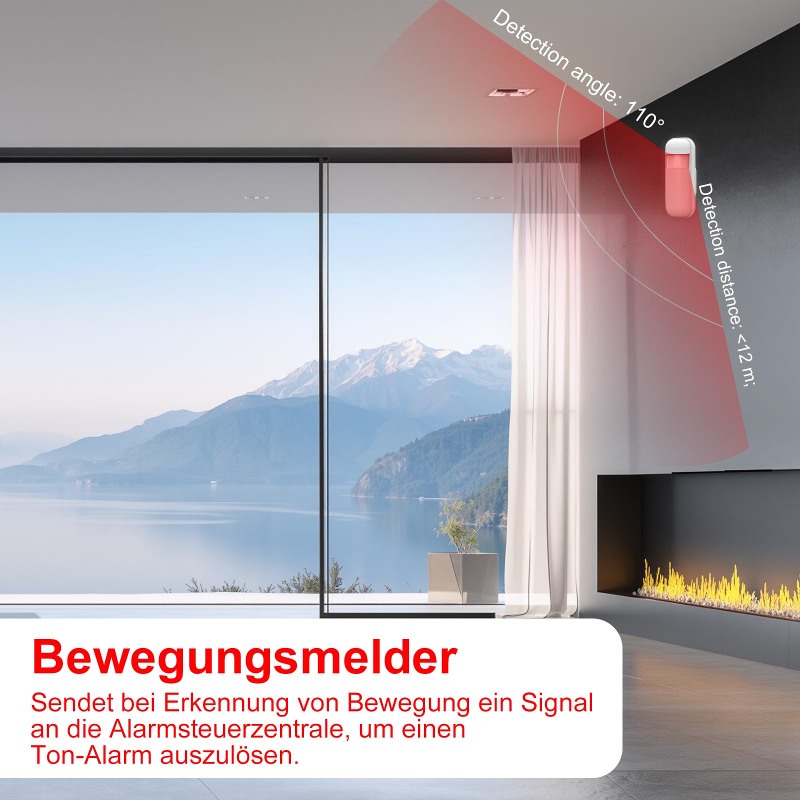 Alarmanlage Haus WLAN + 4G ohne Monatsgebühr, 4,3" Touchscreen, App-Steuerung mit SMS & Batteriewarnung – Sicherheitssystem für Haus & Alarmanlage Wohnung, Alexa kompatibel (24-teiliges Set)