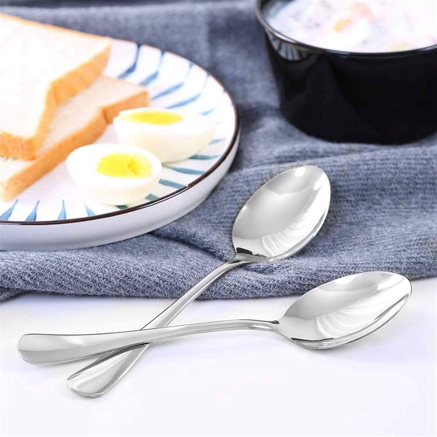 Kanshita's Rasoiware Stainless Steel Tea Spoons - Set of 12 | Classic Design for Home & Kitchen 3