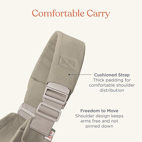 Miniatura 2 de Ergobaby Upsie - Portabebés color oliva suave, ligero, ajustable, para niños pequeños, diseño transpirable y ergonómico