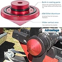 Vista 4 de Eliminador de motor de arrastre para tuercas de aluminio ajuste personalizado para modelos MinnKota de 80, 101 y 112 libras (GFEL-MK-BK-DP).