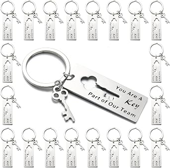 PHAETON 20PCS Employee Appreciation Keychain Gifts Set - Coworker & Staff Appreciation Keychains