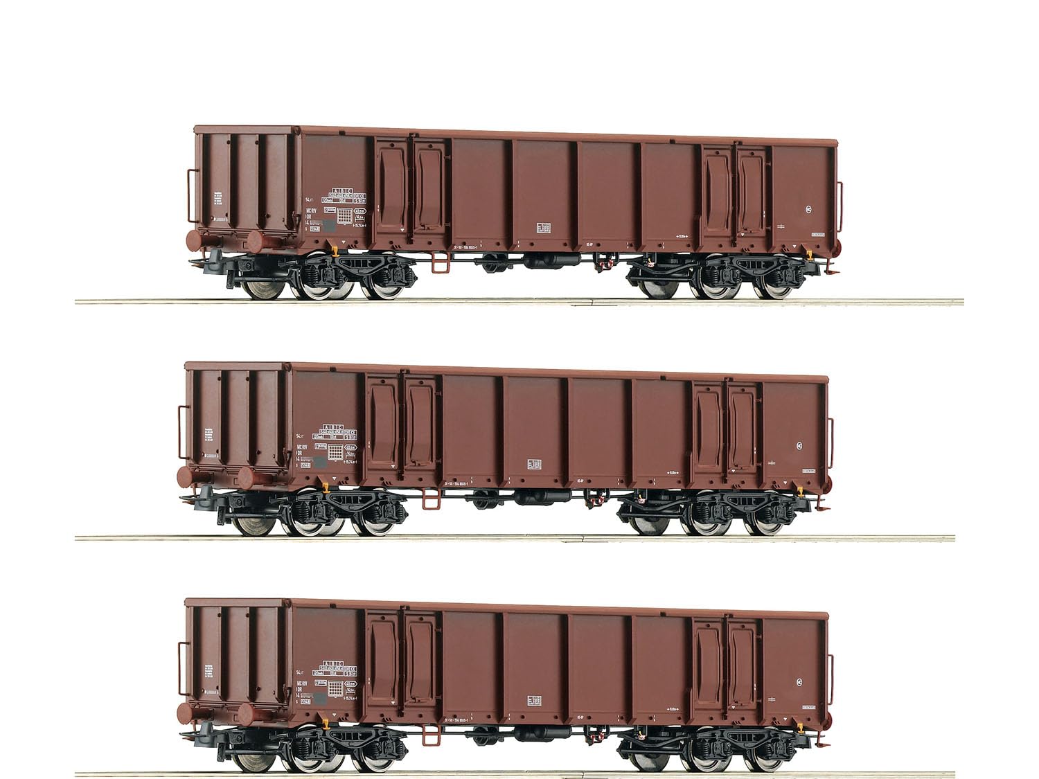 Roco 6600103 H0 3er-Set Offene Güterwagen der DR