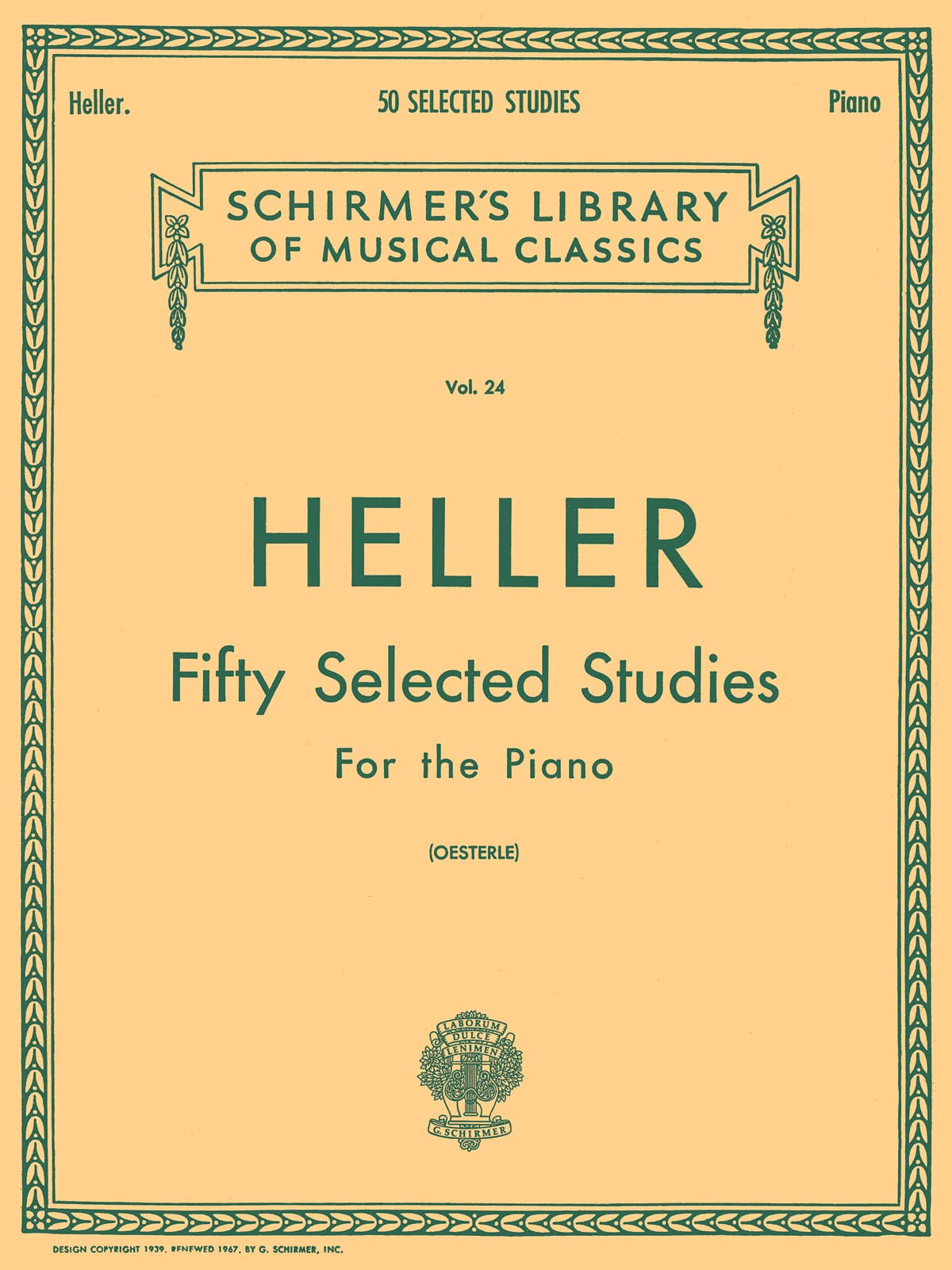50 Selected Studies (from Op. 45, 46, 47). Piano Solo.: Schirmer Library of Classics Volume 24 Piano Technique (Schirmer's Libray of Musical Classics, Vol. 24)