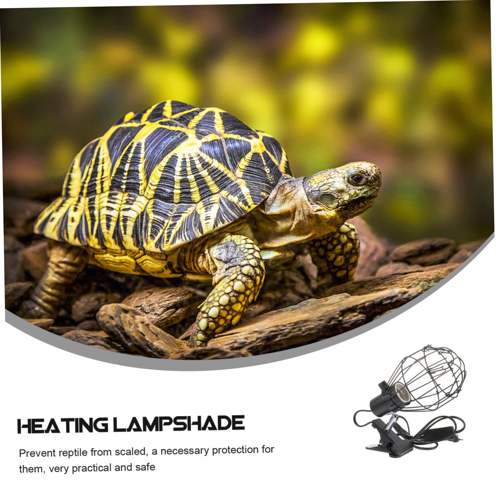 Hohopeti E27 Heizlampe für Haustiere mit Drehbarem Lampenschirm aus Eisen