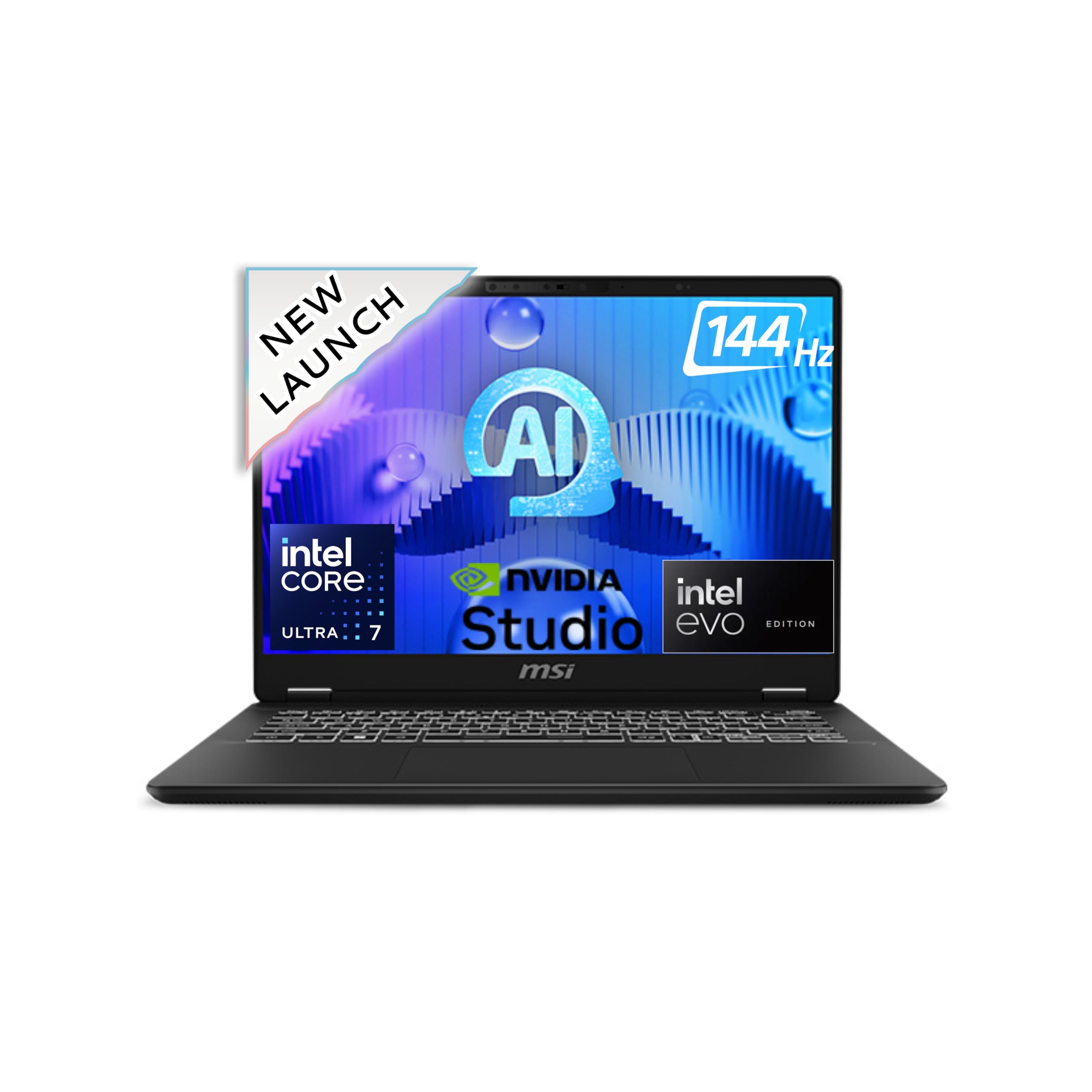 MSI Prestige 14 AI Studio, Intel 1st Gen. Ultra 7 155H,Built-in AI, 36CM Laptop(32GB/1TB NVMe SSD/Windows 11 Home/Nvidia GeForce RTX 3050, 6GB GDDR6/Ink Black/1.7Kg), C1UDXG-030IN (B0D2HYYFW3) Amazon Price History, Amazon Price Tracker