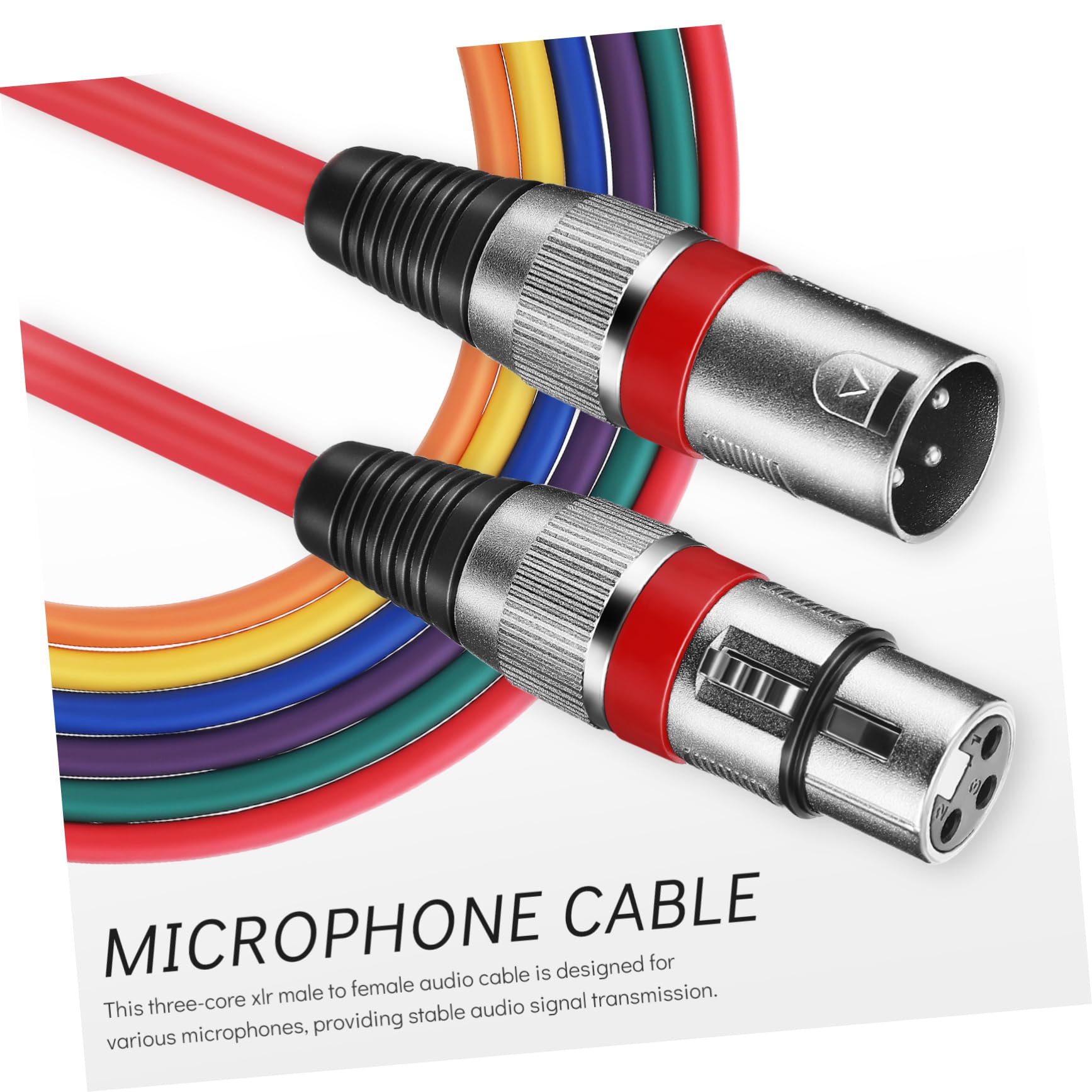 KOMBIUDA Xlr Mikrofonkabel mit Stecker und Buchse Stabile Signalübertragung Zugfest und Strapazierfähig für Aufnahme und Lautsprecher