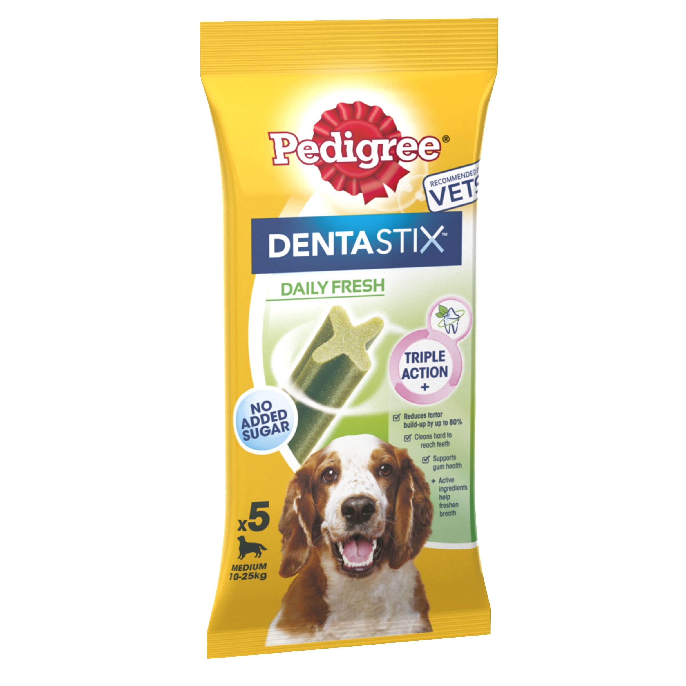 Pedigree Dentastix Daily Fresh Dental Care Chews for Medium Dog 10 - 25 kg, Pack of 1