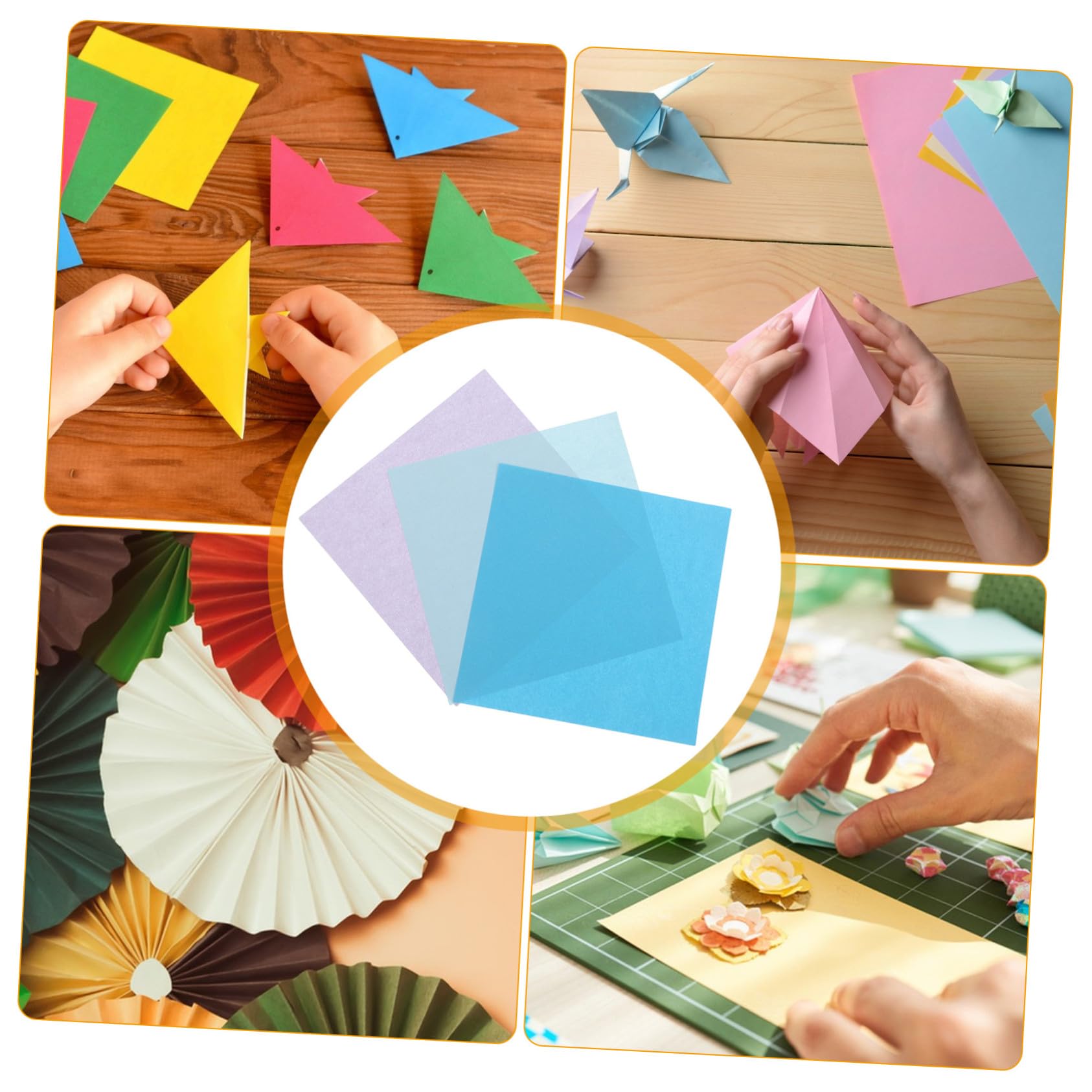 Papel de Origami de Doble Cara para Niños 15cm 600 Hojas