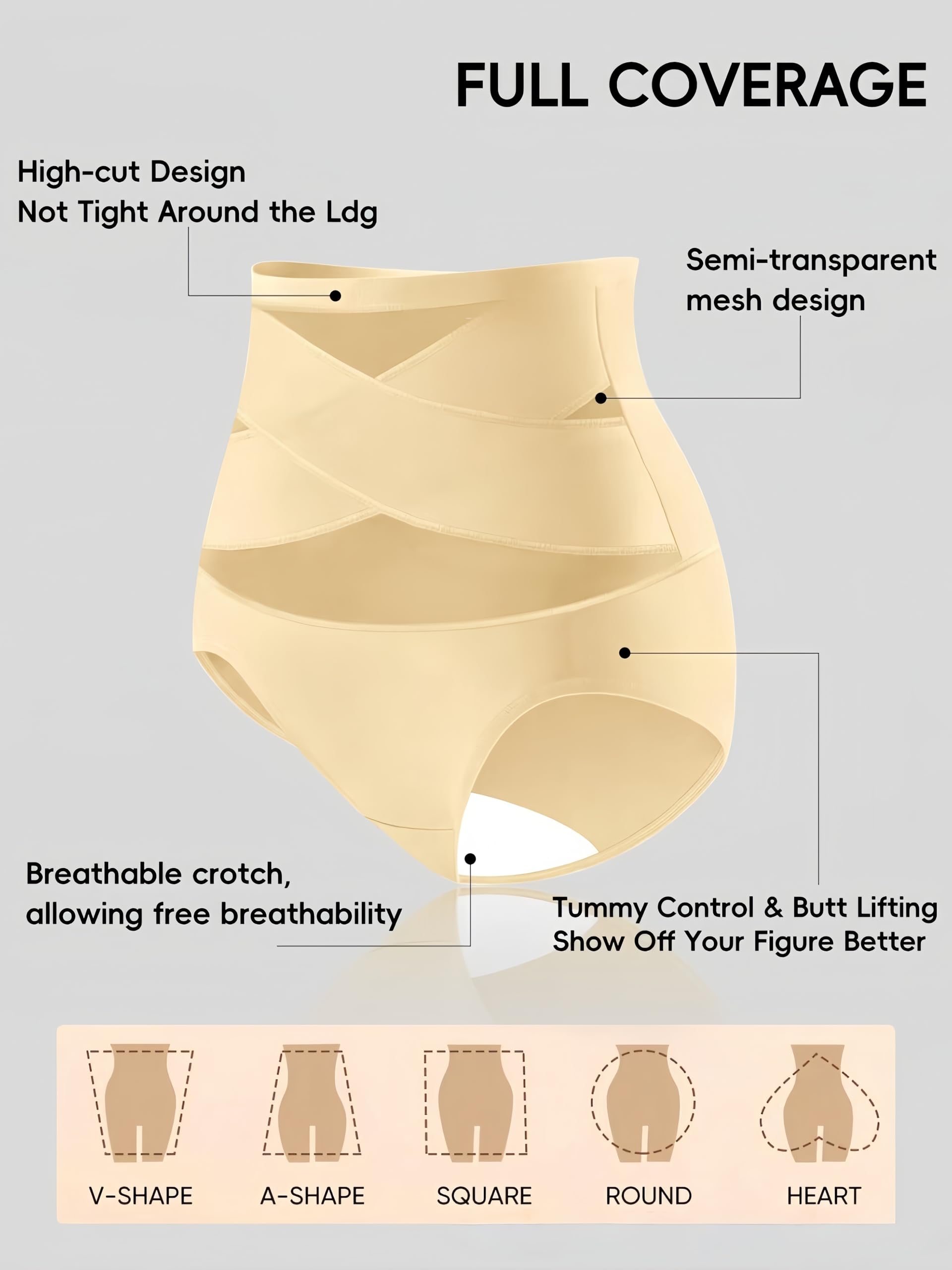 MEIION Bengka Culottes gainantes pour Femme, Taille Haute, Spécial Post Partum,Pantalon Gainant sans Coutures,et Sculptant en Ventre Plat Invisible Panty,Minceur ShapeInvisible,Respirable Confortable