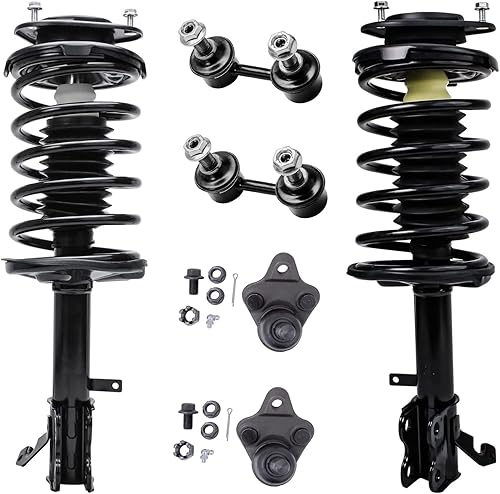 Miniatura 289 de Detroit Axle - Kit de puntales delanteros de 6 piezas para Chevrolet Aveo Aveo5 Pontiac G3 Wave, barra estabilizadora, varillas de acoplamiento