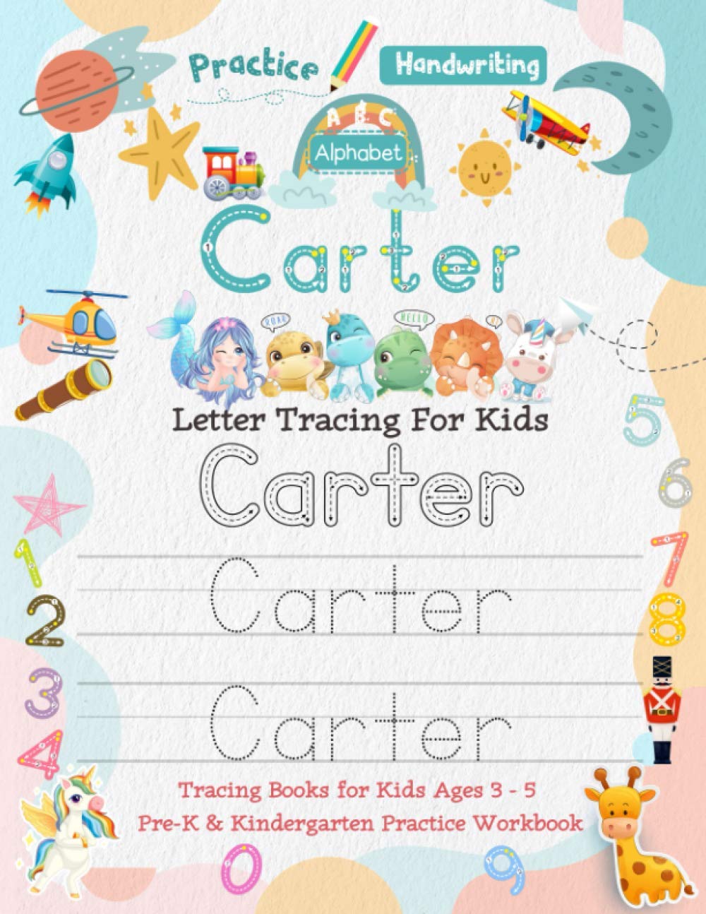 Buy Carter Letter Tracing for Kids Personalized Name Primary Tracing