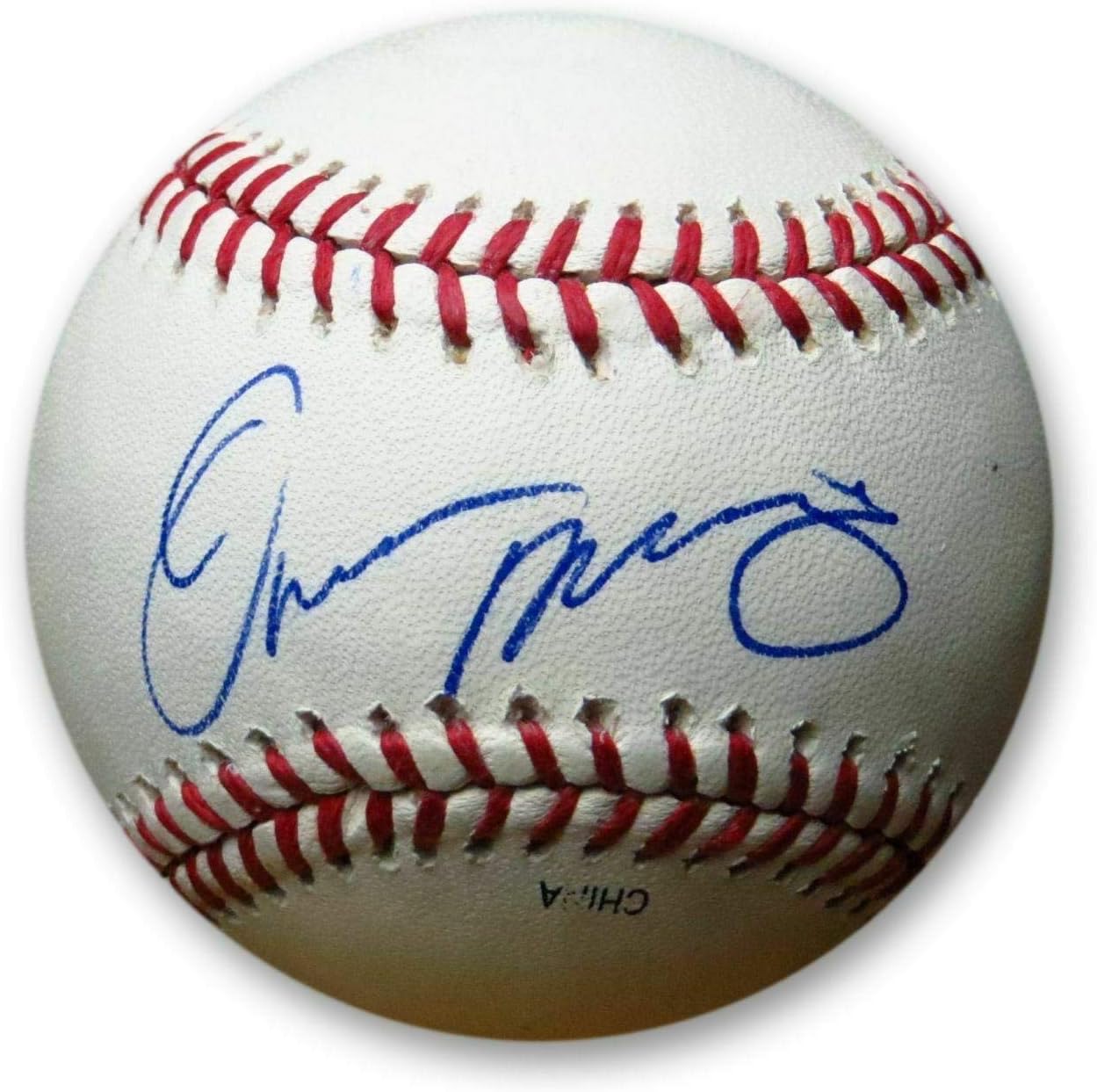 Omar Minaya Signed Autographed Baseball Rawlings MLB Mets Expos GM PSA