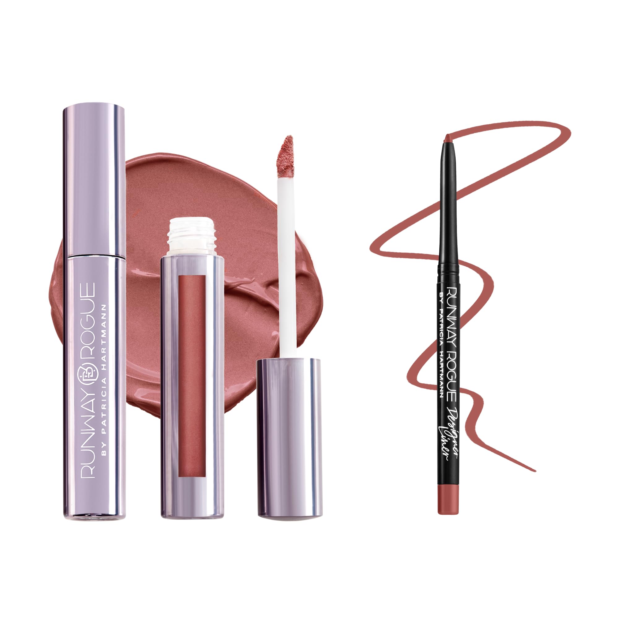 Amazon.com : Runway Rogue '90s Nude' Velvet Glam Liquid Lipstick