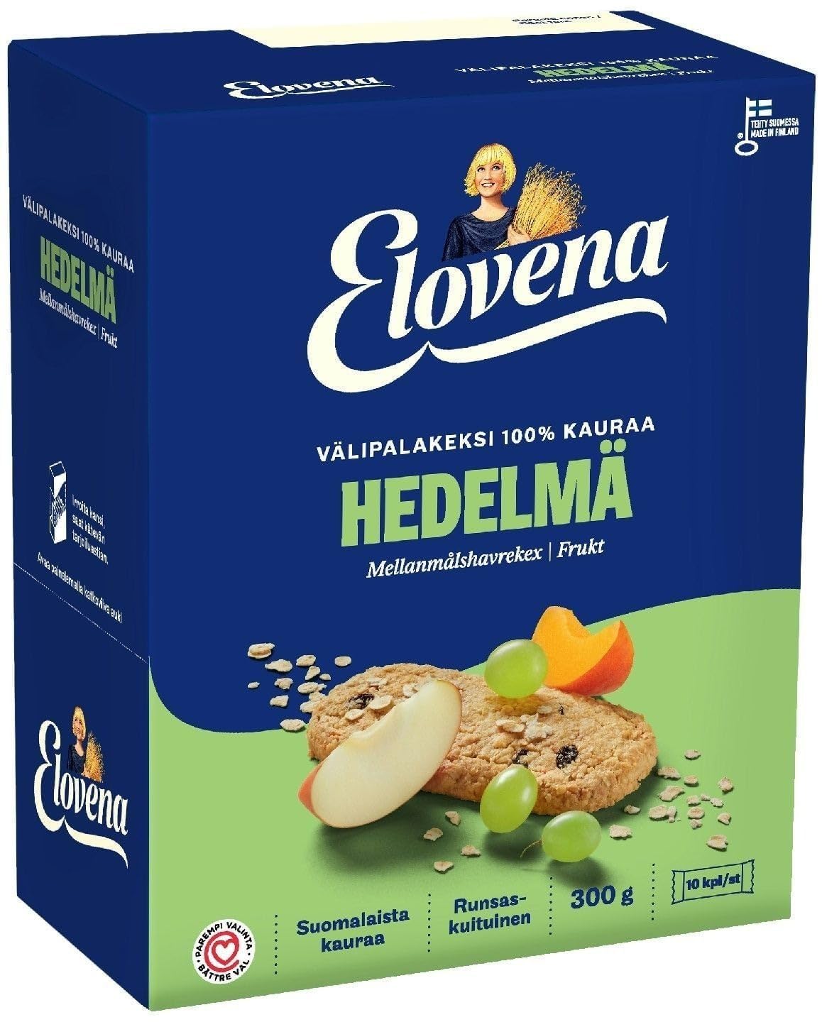 Elovena Set de Galletas de Avena (paquete de 10) Total- 3kg/106oz Elige 10 paquetes de 10 sabores en Caja Söpösöpö SOPOSOPO