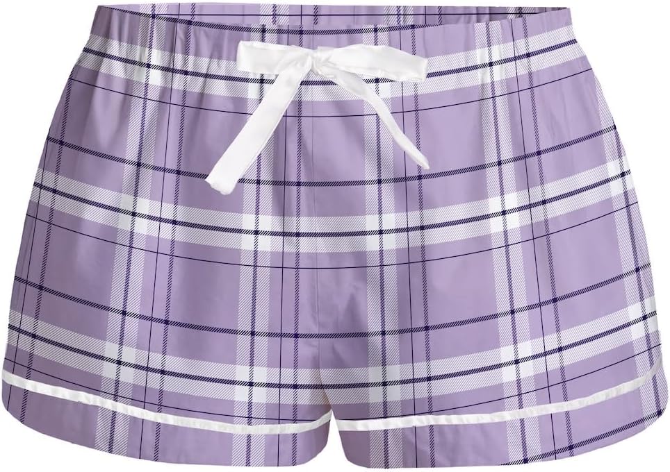 boxercraft Flannel Pajama Shorts for Women, Soft and Comfy Lounge Bottom