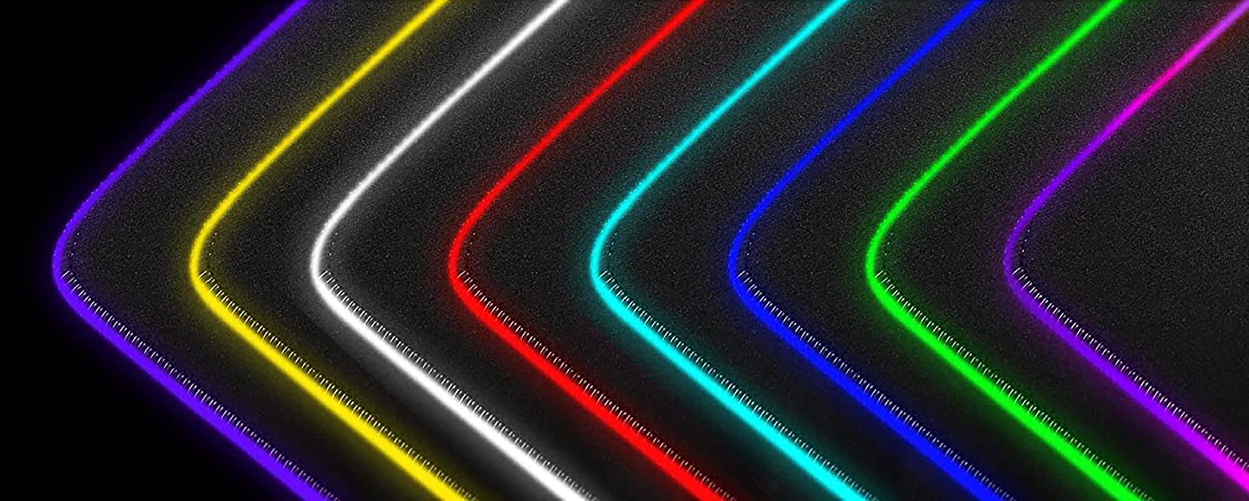 ELLENNE MOUSEPAD XXL RGB LED TAPPETINO GAMING 900X400MM STARS C04 | RGB TAPPETINO XXL - MOUSE PAD GIOCO GAMING 900X400 - LED 7 COLORI - 4 EFFETTI LUCI LAVABILE PER PC DESKTOP E LAPTOP STARS C04