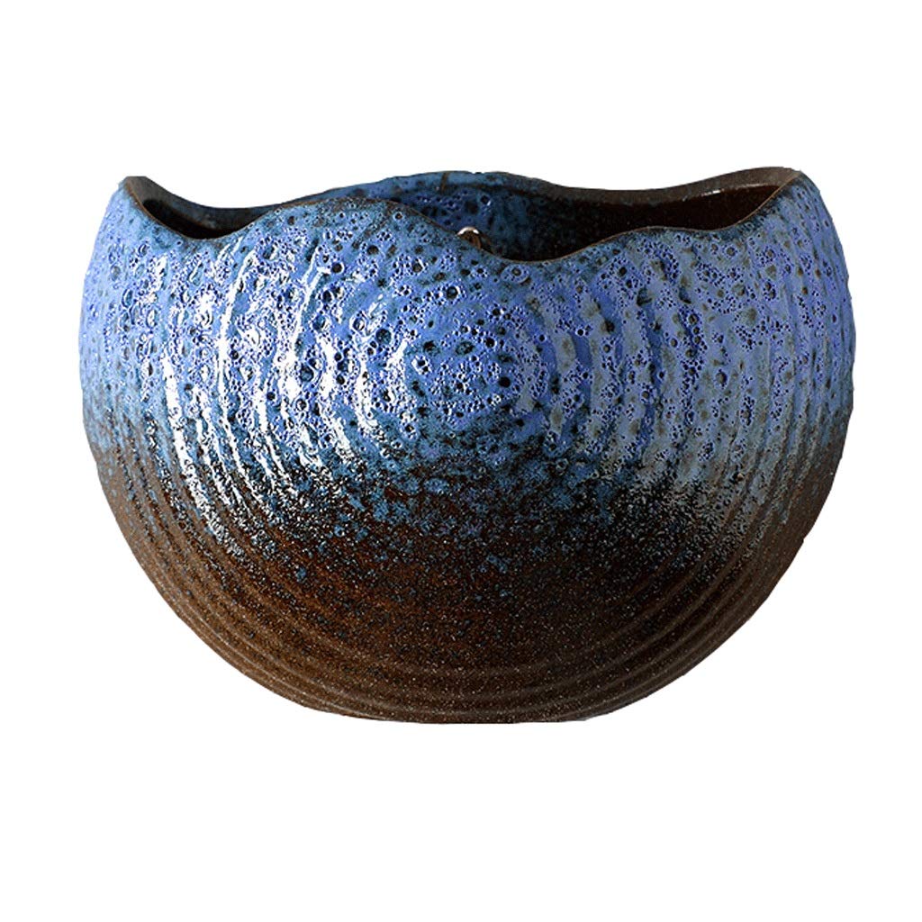 Pots de fleurs à suspendre pour petit balcon et surface réduite bleu