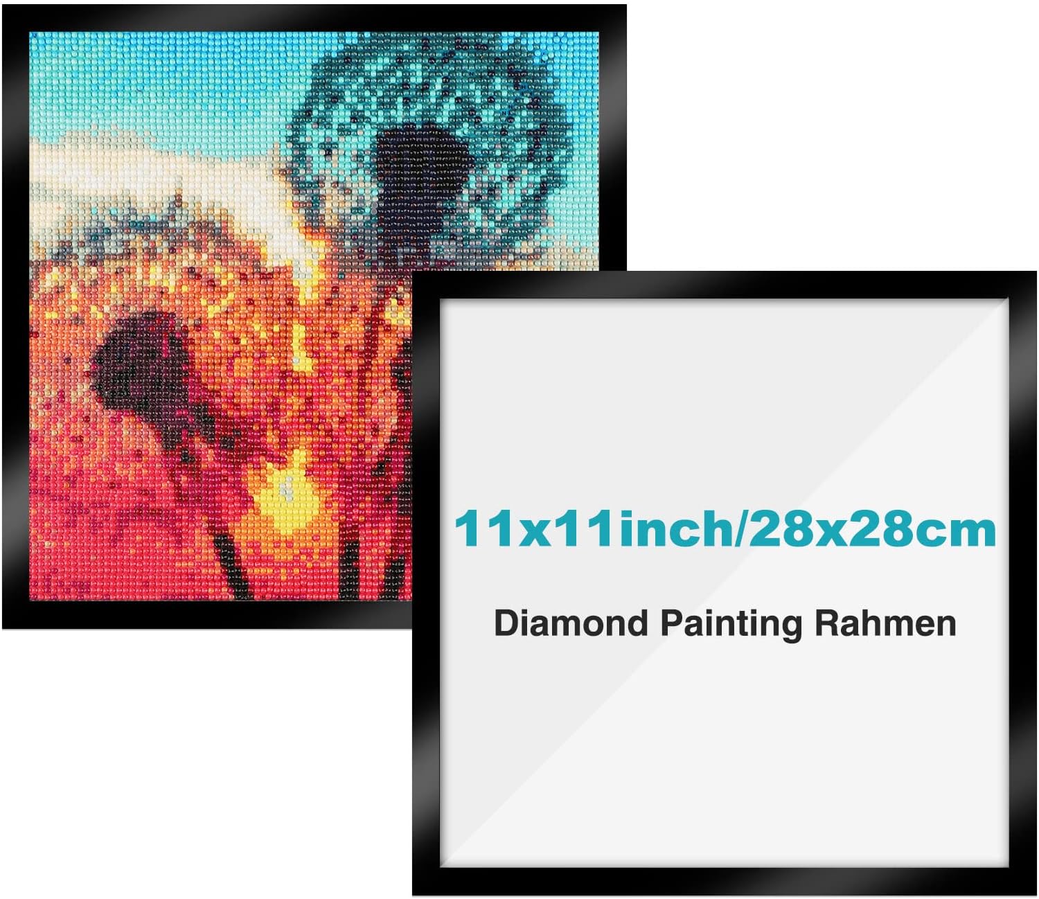 Cornici Magnetiche Per Diamond Painting 30x40cm - Set 8 Pezzi Autoadesive Cornice Magnetica Weigudoc 8 Pezzi