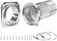 Vista 1 de DVC-180 Kit de conector de acoplamiento magnético de ventilación para secadora, fácil de limpiar, conector rápido que incluye un conducto de 3.3