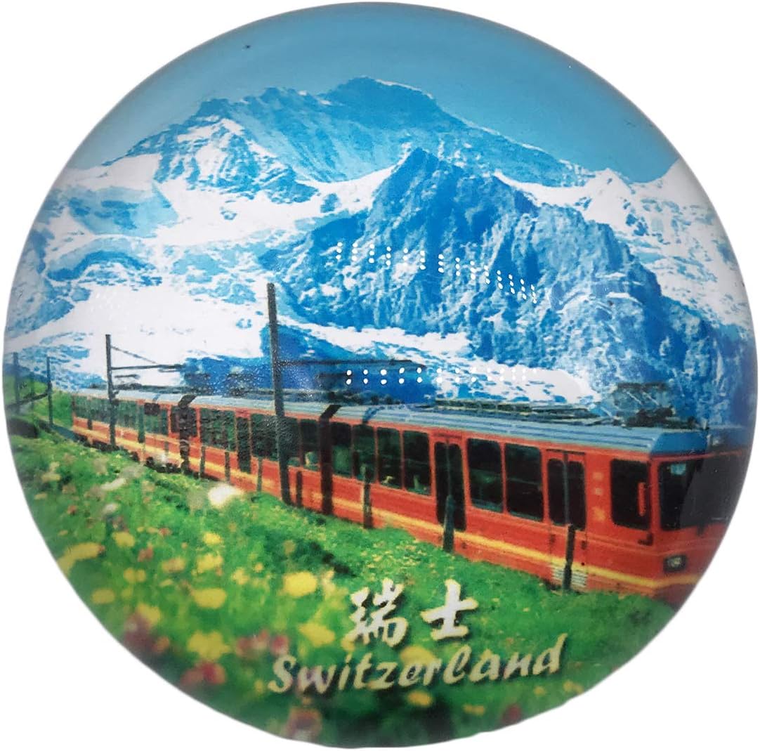 Wedare Magnet Souvenir 3D Switzerland Refrigerator Fridge Crystal Glass Tourist Travel Collection Gift ic Sticker Home Kitchen Decoration