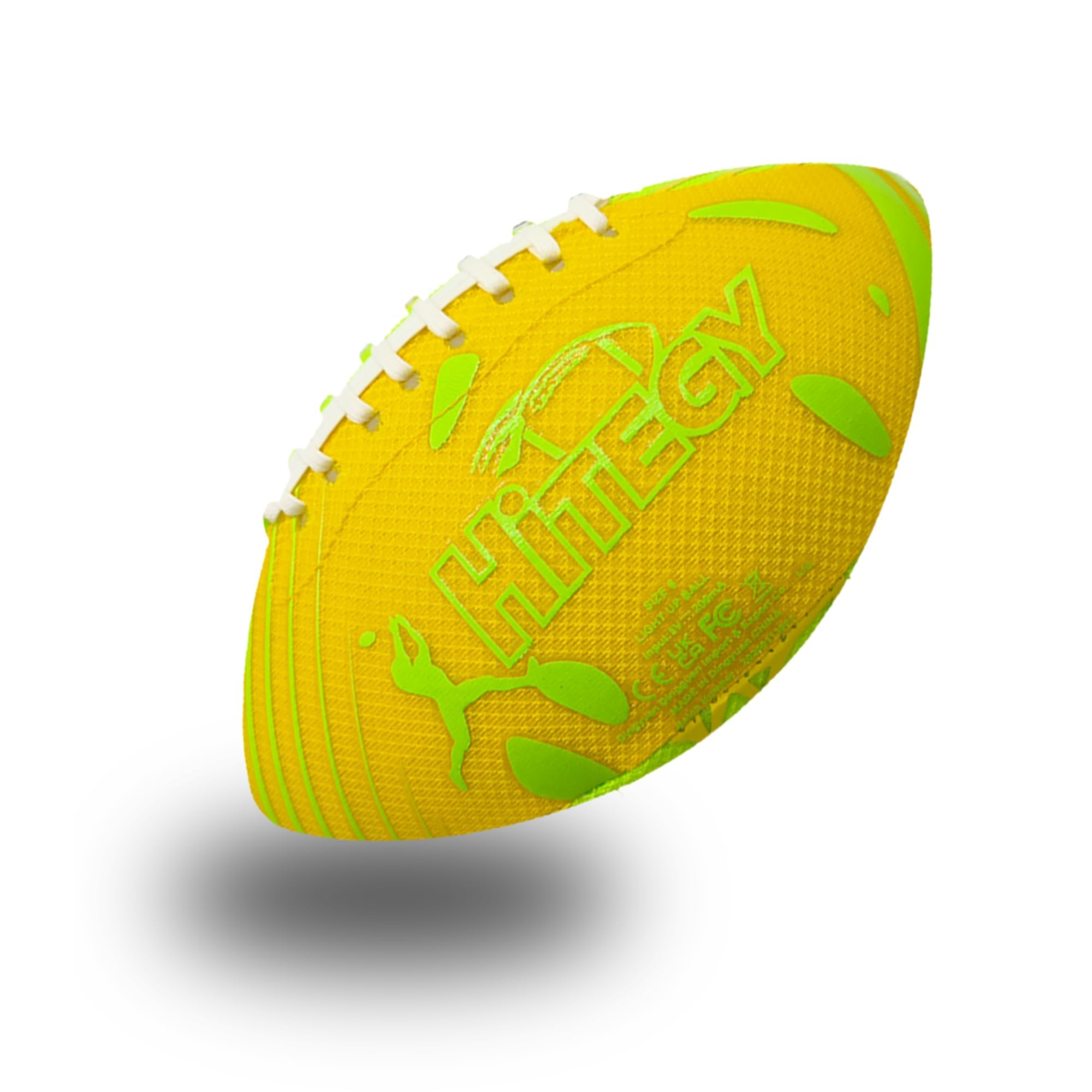 HITEGY Official Size 6 Inflatable LED Football