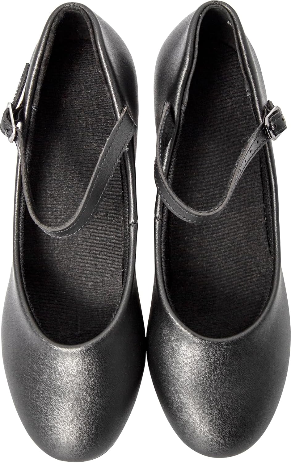 Linodes PU Leather Ankle Strap Character Shoe 1.55'' Dance Shoes for Women-UPD - Image 6