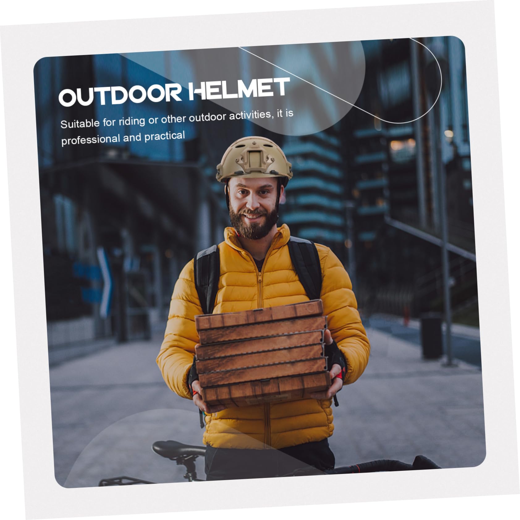 Casque de Vélo Robuste Antichoc en Abs Marron pour Adulte