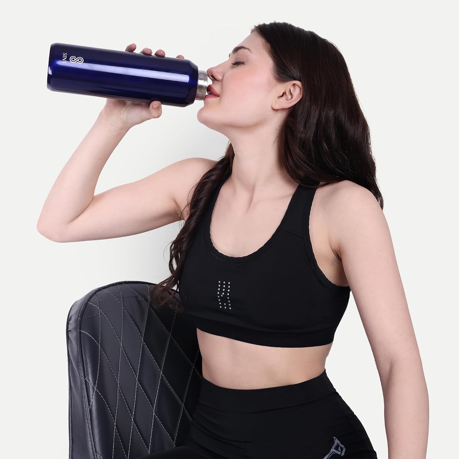 SINT Carbonated Sports Water Bottle - 27 Oz, Leak Proof - Stainless Steel, Gym & Sports Bottles for Men & Women, Double Walled & Vacuum Insulated With Dishwasher Safe, Pack of 1 | Blue