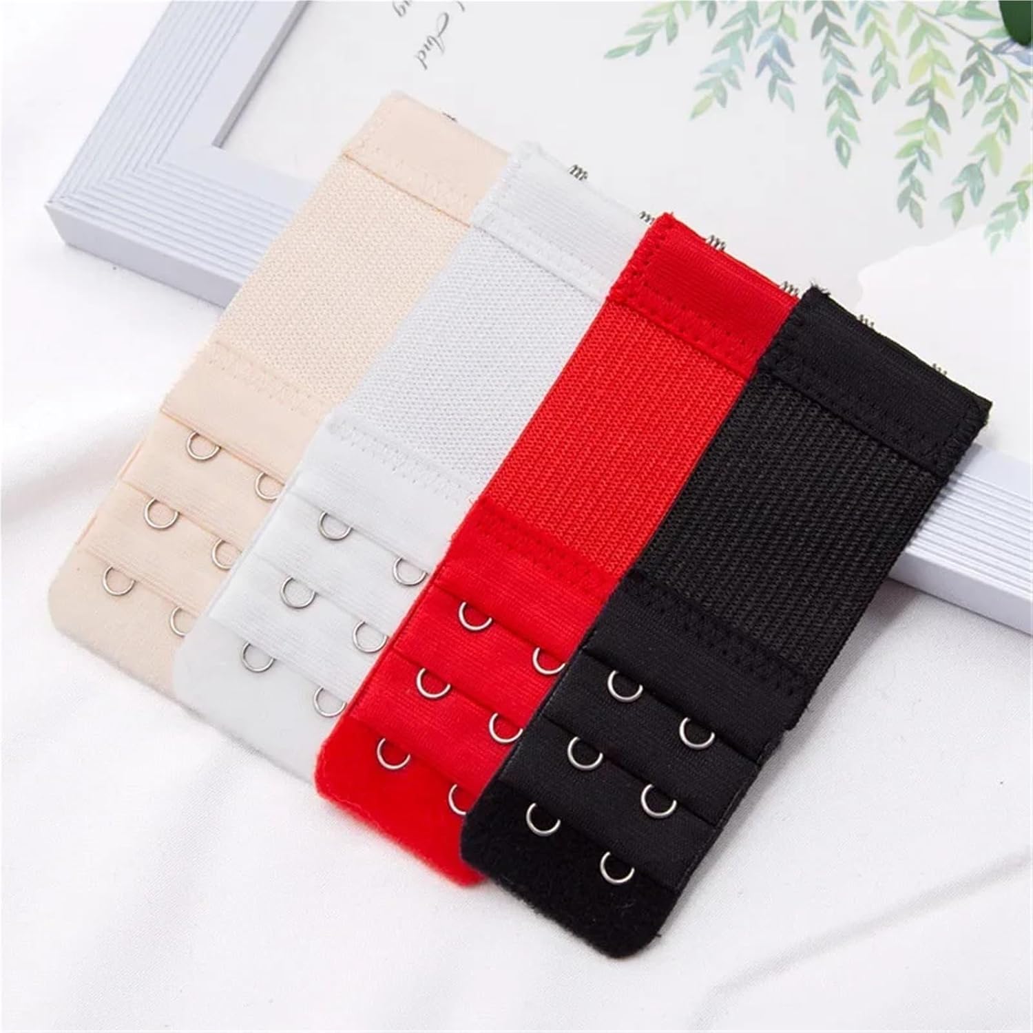 Bra Extenders 50Pcs/set 2 Hook Bra Extender for Women's Elastic Bra Extension Strap Hook Clip Expander Adjustable Buckle