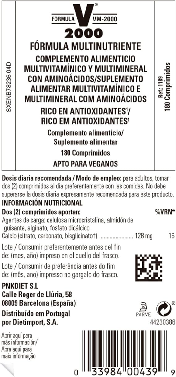 Solgar VM-2000 High Potency Multinutrient Formula | 180 Tablets