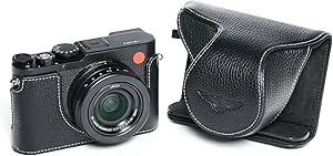 Handgemaakte Echt Lederen Half Camera Case Bag Cover voor Leica SOFORT 2 Witte Kleur
