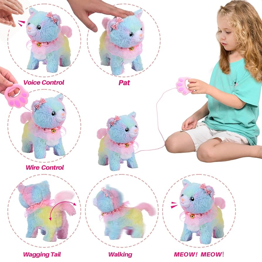 Amazon | Volunna リモートコントロール 電子ぬいぐるみ 猫