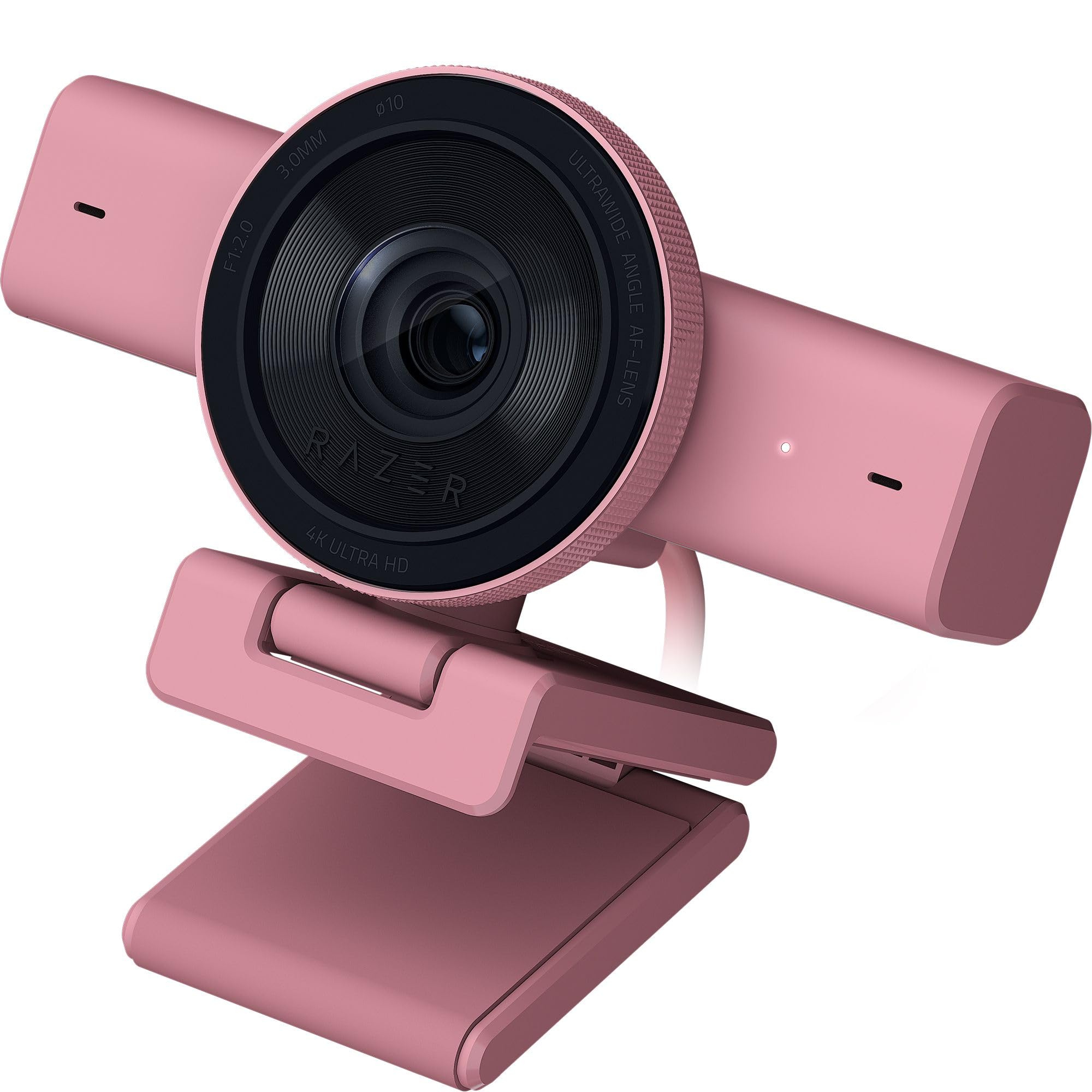 Razer Kiyo V2 – 4K 30FPS Webcam with AI-Powered Auto-Framing - 1080p 60 FPS, Integrated Webcam Cover, HDR, USB-C, Ultra-Wide-Angle Lens, Works with Microsoft Teams, Zoom, Google Meet | Quartz