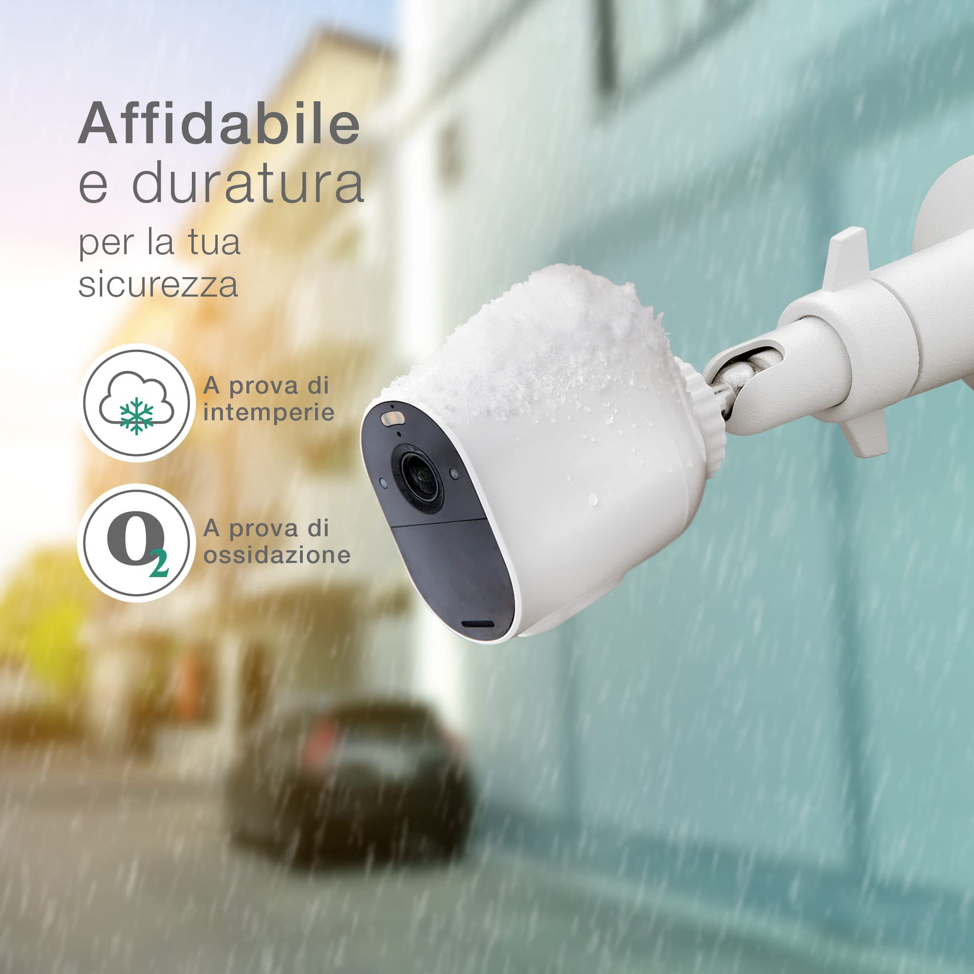 CELLONIC Supporto da parete per fotocamera compatibile con Arlo,compatibile con Eufy,compatibile con Wyze,Rinng Stick Up Cam&Pro Supporto girevole in alluminio con filetto 1/4"per interno ed esterno