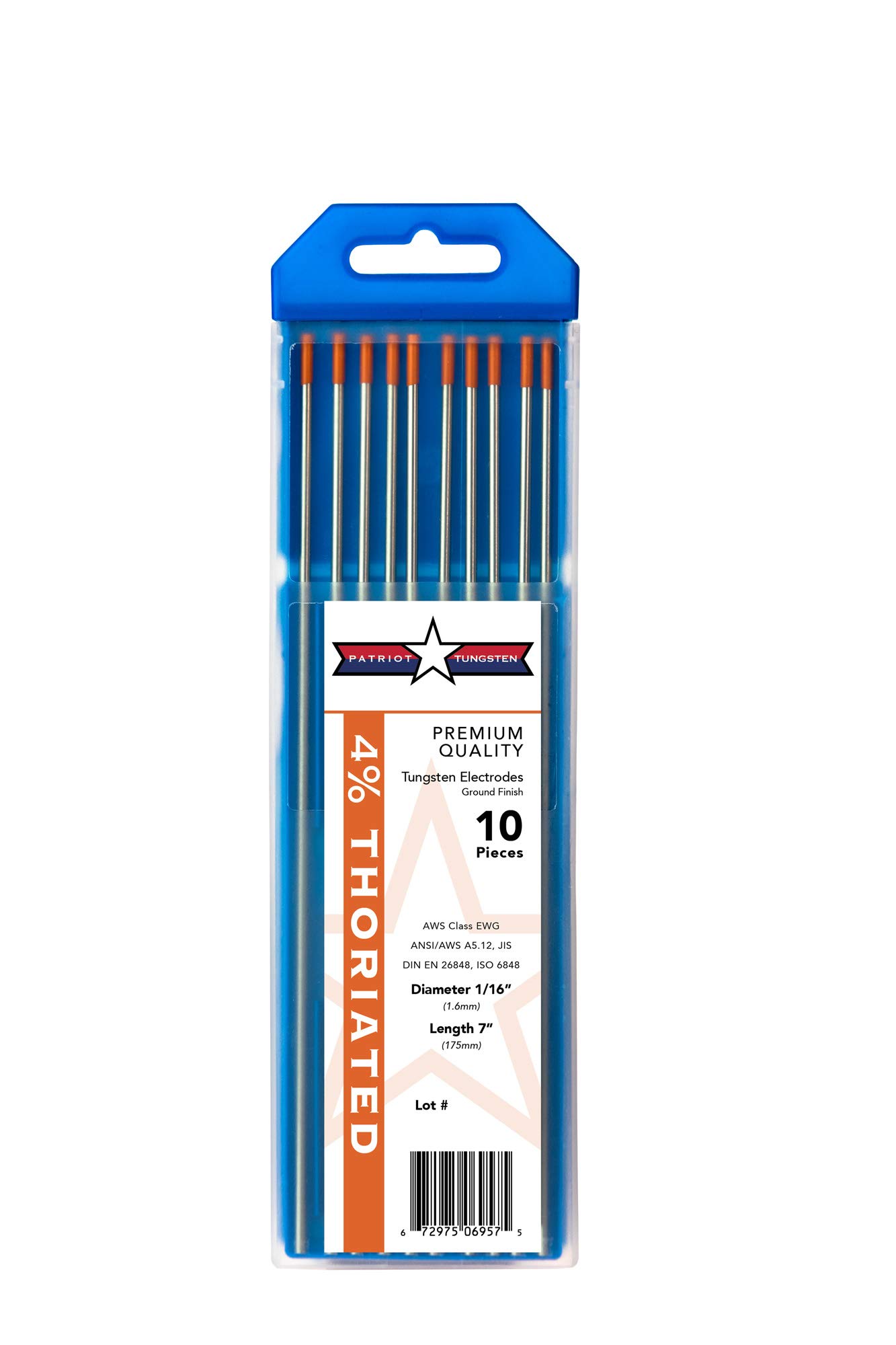Pack Of 10 Red Tip Thoriated Tungstens For TIG Welding - View #10