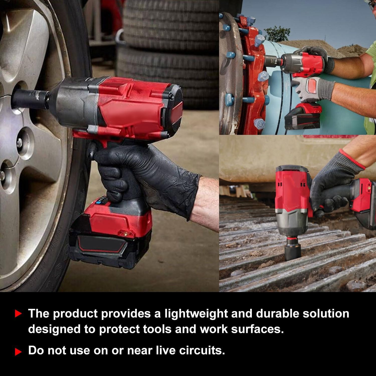 1pcs 18V Protective Boot 49-16-2967 49162967 High Torque Impact Wrench Boot for 18V FUEL 1/2 High Torque Impact 2967-20 only（red）