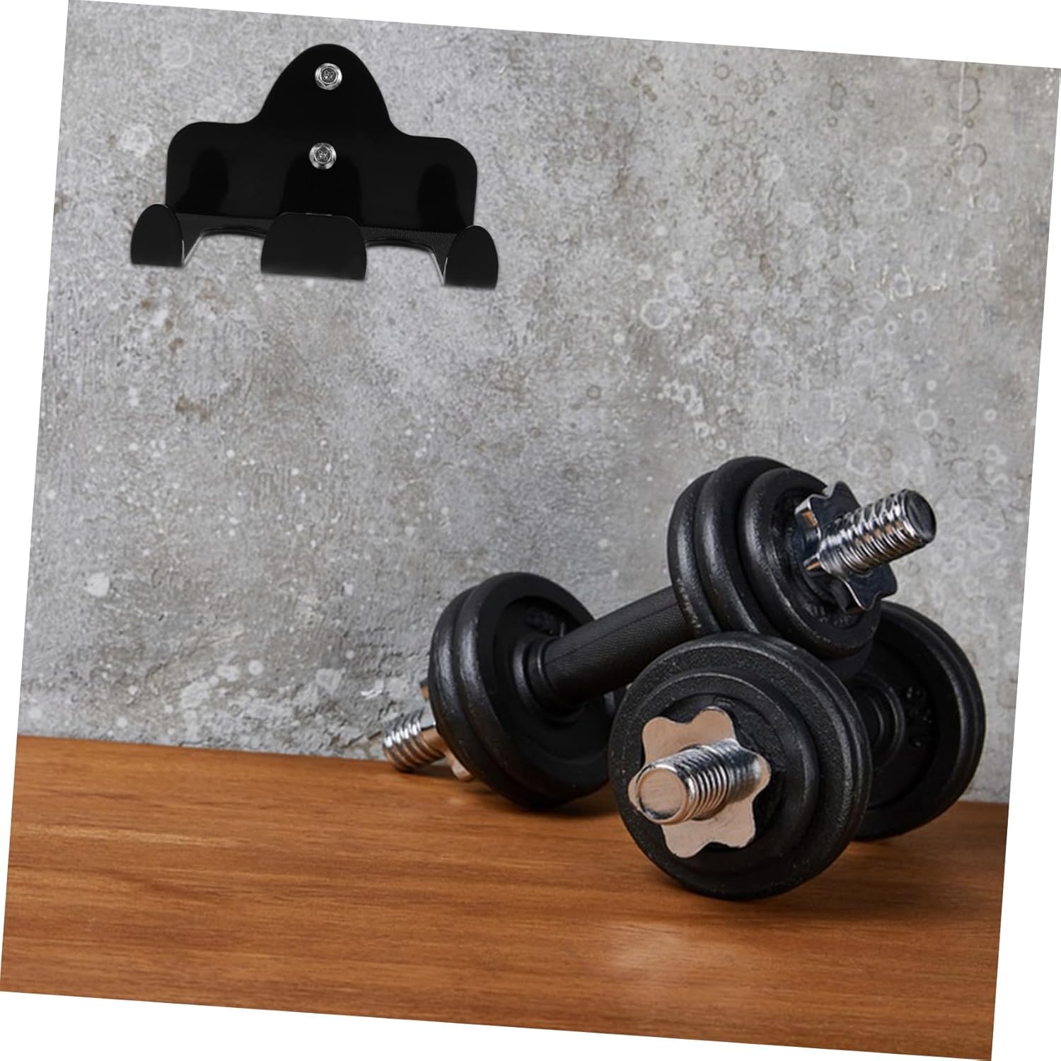 1set Wall-mounted Barbell Rack Holder for Home Gym Iron Barbell Storage Efficient Space Utilization Sleek Design for Spaces